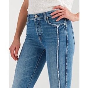 7 For All Mankind Edie Jeans sz 25 hi waist cropd